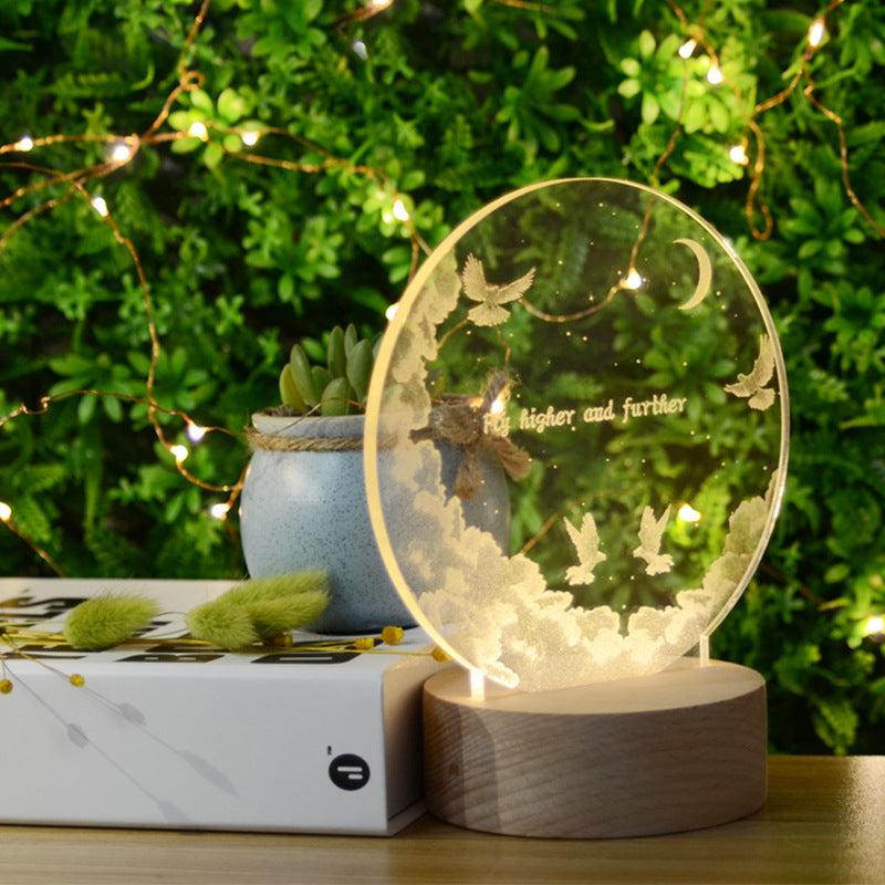 Lámpara de mesa de regalo Lámpara de atmósfera LED junto a la cama