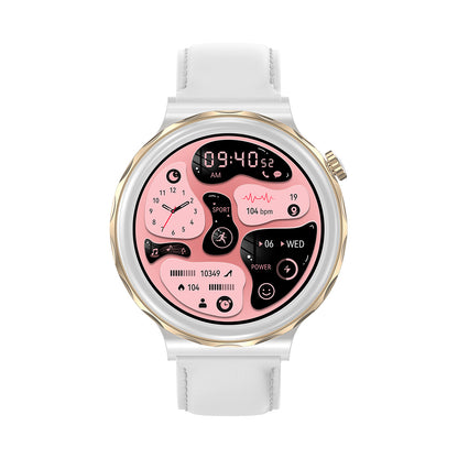 HK43 Bluetooth appelant paiement hors ligne NFC femme Cycle podomètre fréquence cardiaque AI femme montre intelligente anneau