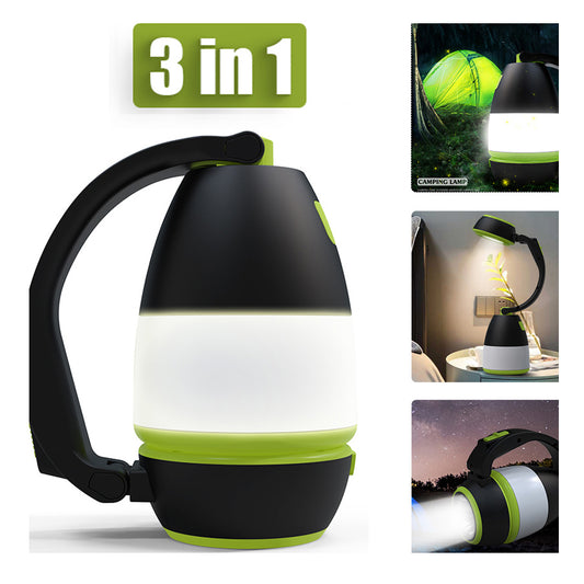 Lampe de Table multifonctionnelle 3 en 1, LED 3 en 1, pour tente, voiture, veilleuse pliable, lampe de poche d'urgence