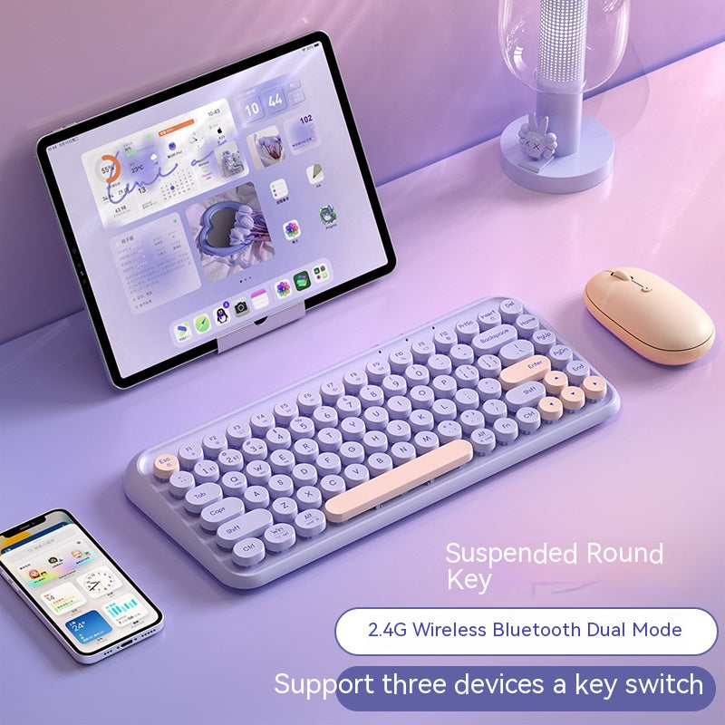 Conjunto de teclado y mouse Bluetooth inalámbrico de tres modos