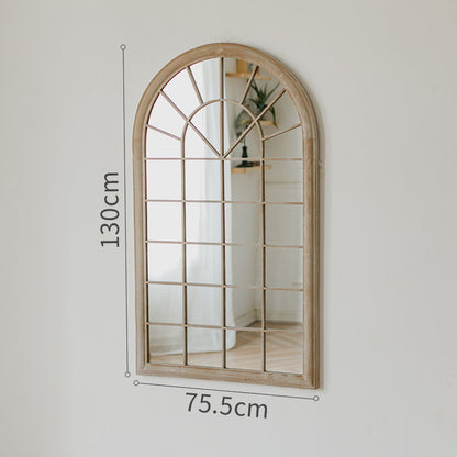 Retro False Window Decoration French Wall Mirror Landing