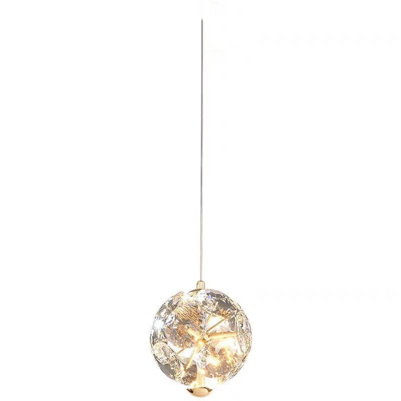 Lustre nordique Post-moderne Simple, lampe en cristal de pissenlit