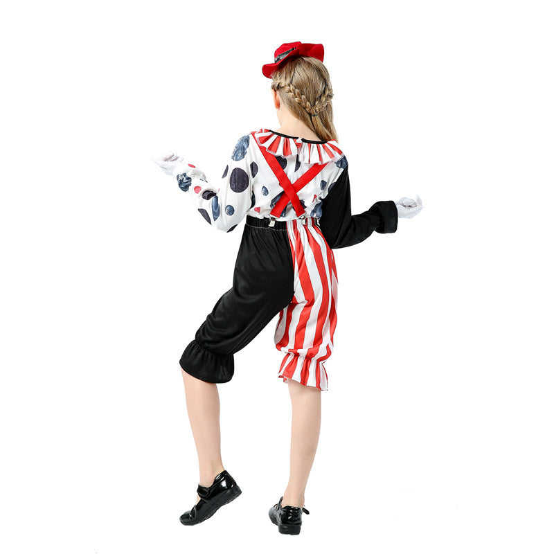 Costume de clown pour hommes et femmes pour enfants d'Halloween