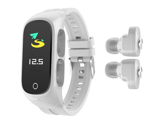 Pas de musique chinoise N8 casque Bluetooth Smartwatch jouant Bracelet de sport