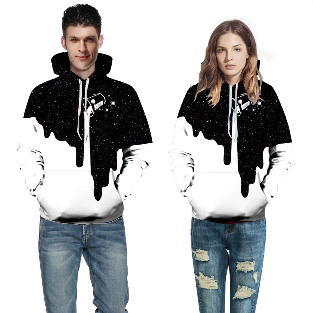 .3DPrint Halloween Milk Pullover Sweats à capuche pour femmes hommes Causa