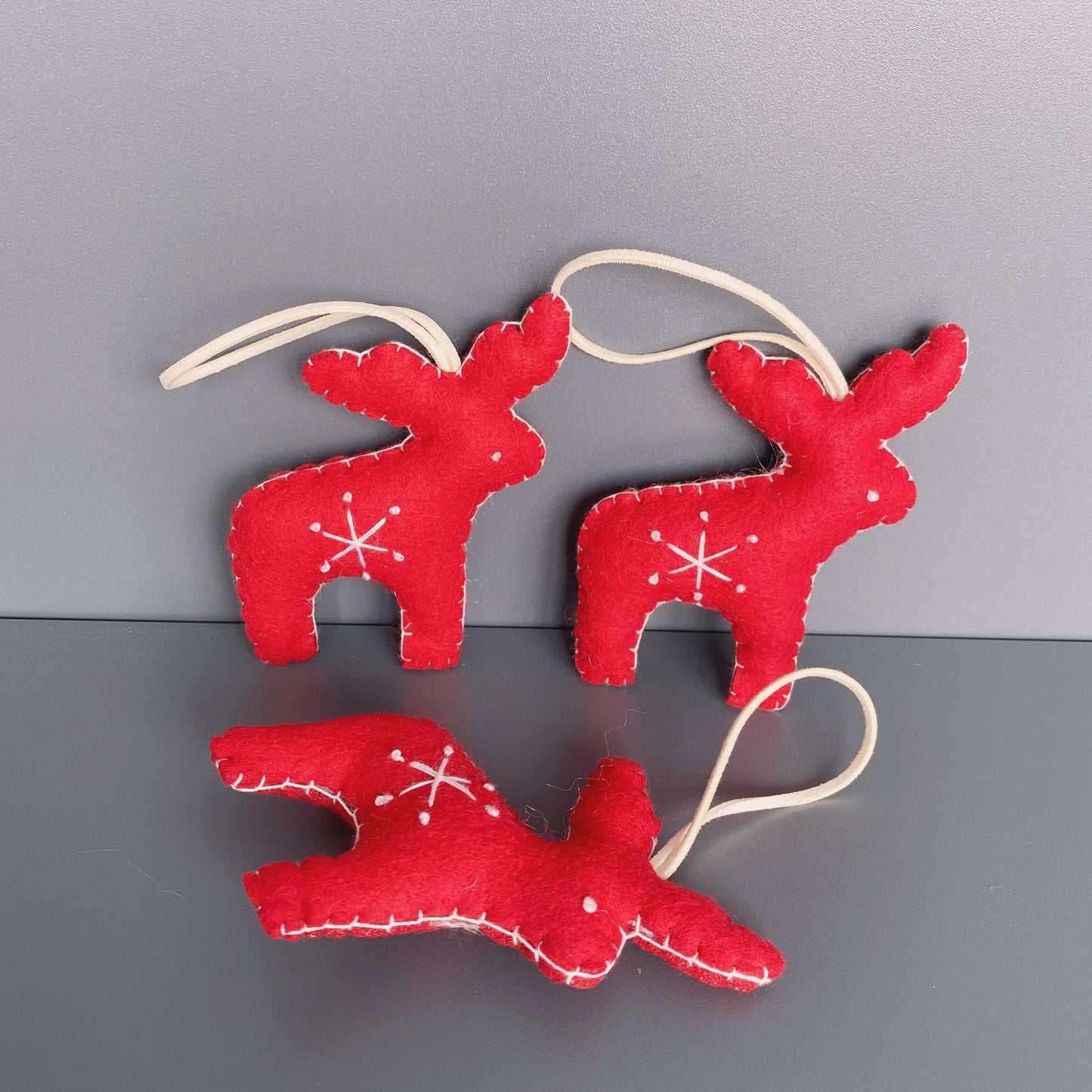 Gloves Elk Shape Pendant Christmas Tree Decorations