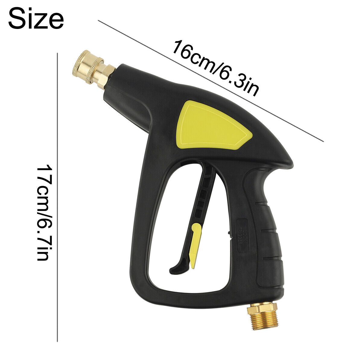 Quick Connector Pressure Washer Gun Bottle Lance Cannon Car Wash Snow Foam.