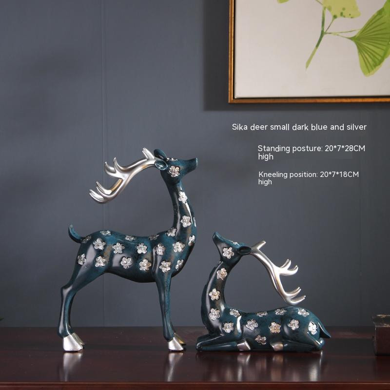 Wine Cabinet Decoration Sika Deer Ornaments