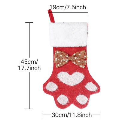 Home Knitted Stocking Christmas Tree Pendant