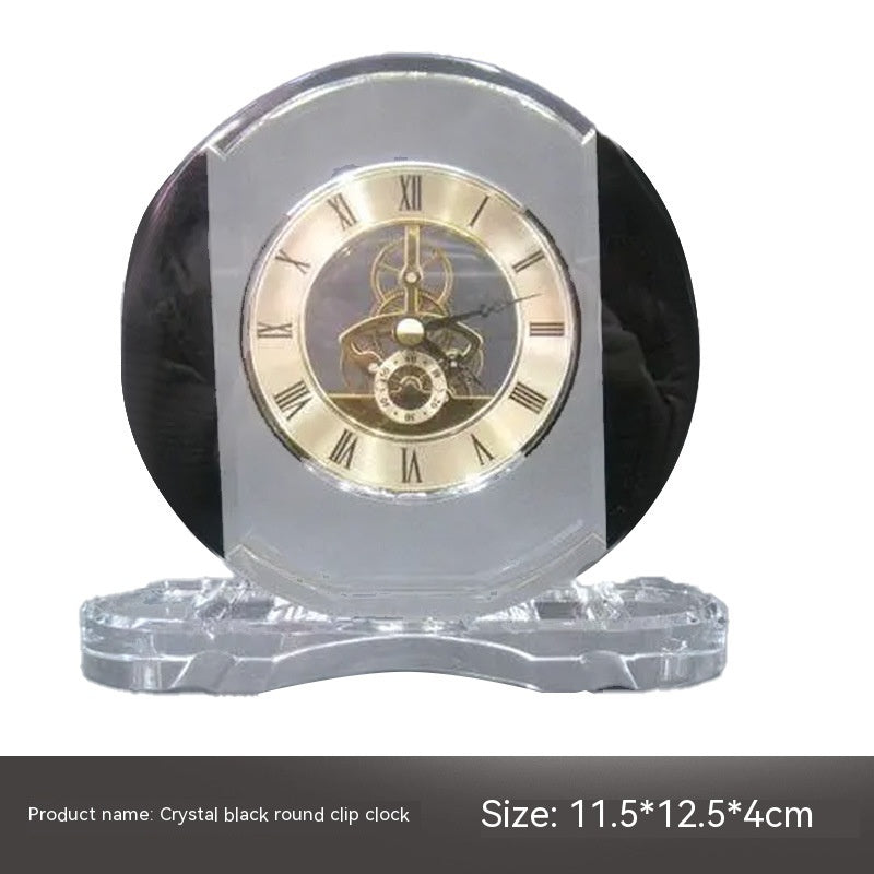 Reloj de cristal Adorno mecánico Decoración suave