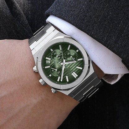 Reloj cronógrafo multifuncional para hombre.