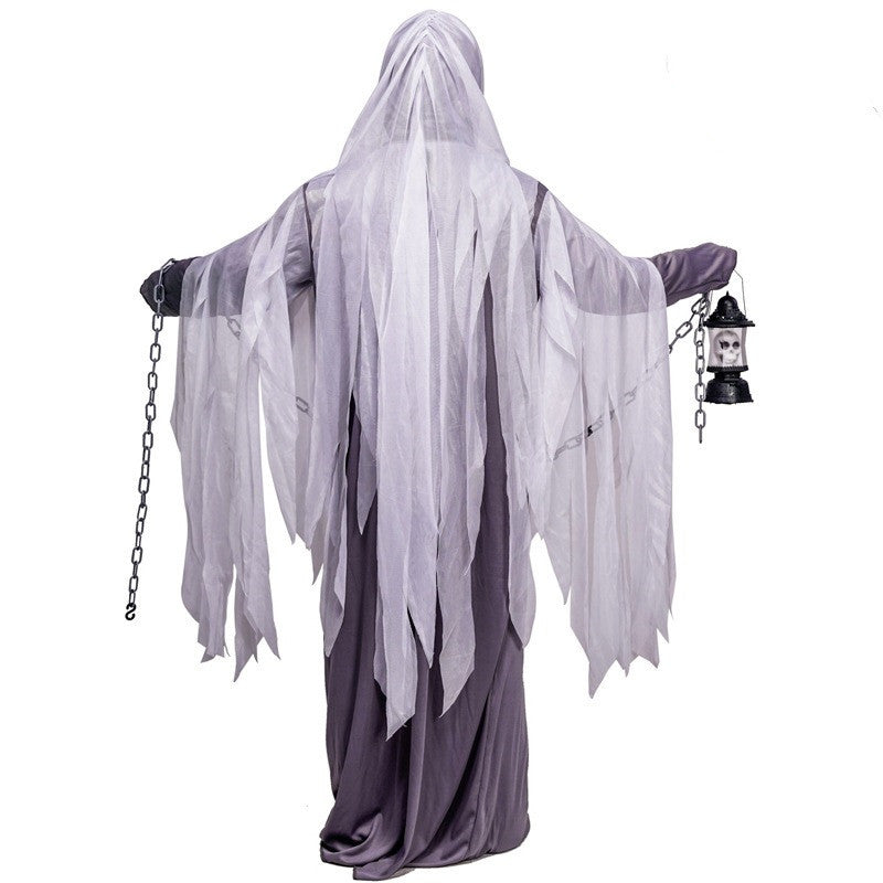 Costume d'Halloween sans visage pour hommes de grande taille The Frighteners