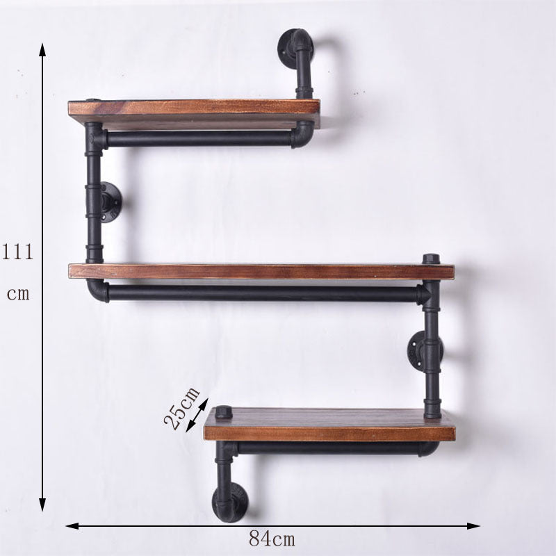 American Country Multi-functional Industrial Style Solid Wood Iron Storage Rack Towel Rack Hanger Table And Chair Coffee Table Furniture