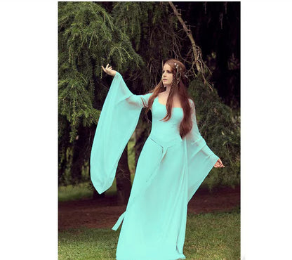 Robe longue de spectacle pour femme Halloween