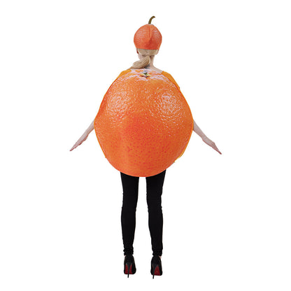 Costume d'Halloween tranche de fruit orange