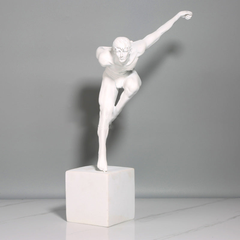 Sculpture masculine athlétique musculaire, ornement de décoration de maison