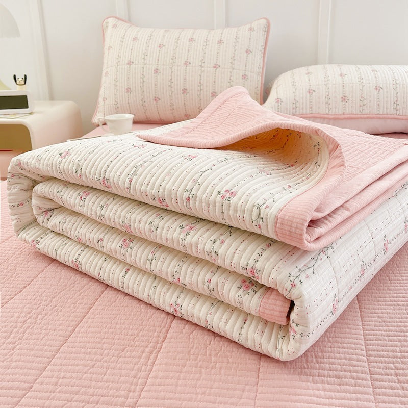 Quilted Bed Cover Three-piece Class A Maternal And Child Bed Sheet