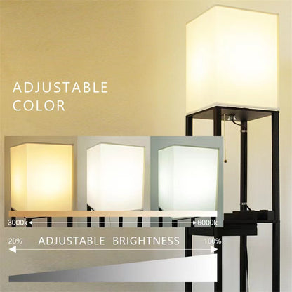 Living Room Multifunctional Charging Shelf Floor Lamp