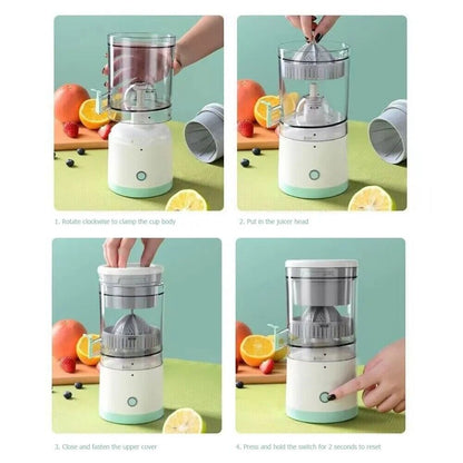 Electric Fruit Juicer Squeezer - Portable Wireless Machine For Orange Lemon USA