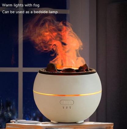 Humidificateur d'aromathérapie de bureau de ménage de diffuseur d'arome de flamme