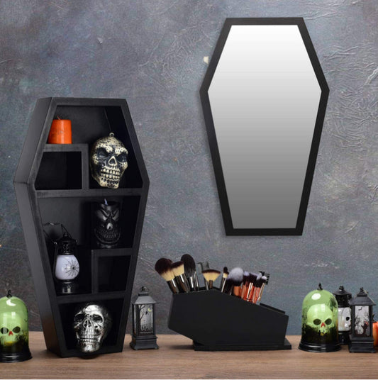 Halloween Coffin Shelving Is Ghostly Gothic