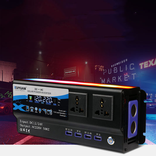 Vehicle Inverter Seven-color Ambience Light Converter