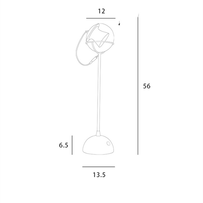 Abat-jour en verre créatif de luxe léger à intensité variable