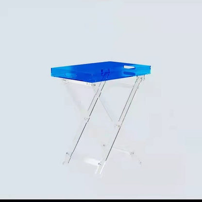 Portable Transparent Acrylic Folding Table Small