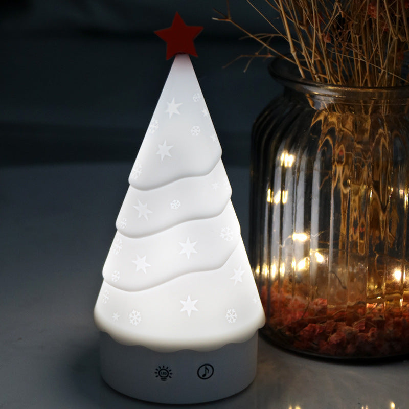 Lámpara de noche LED con forma de árbol de Navidad, lámpara de ambiente para el hogar, lámpara de escritorio con carga USB, decoración del hogar, lámpara de mesa, regalo de cumpleaños