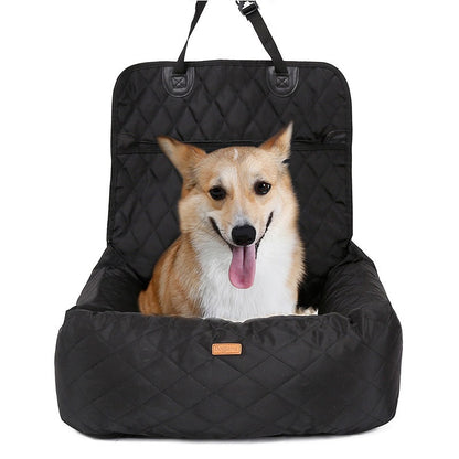 Transportín para perros 2 en 1, protector plegable para asiento de coche, cama multiusos gruesa para mascotas, colchón para coche para perros, suministros para mascotas