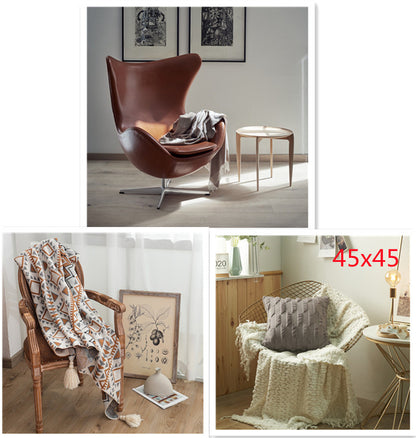 Living Room Fashion Study Swivel Eggshell Chair