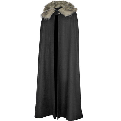 Halloween Retro Medieval Woolen Coat Cloak