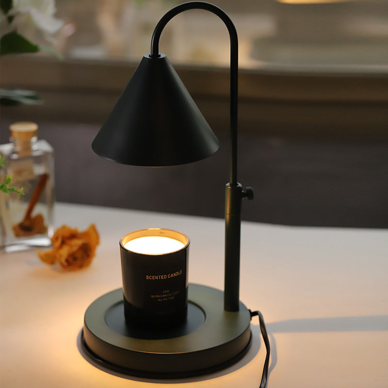 Lampe à cire fondue d'aromathérapie, levage blanc