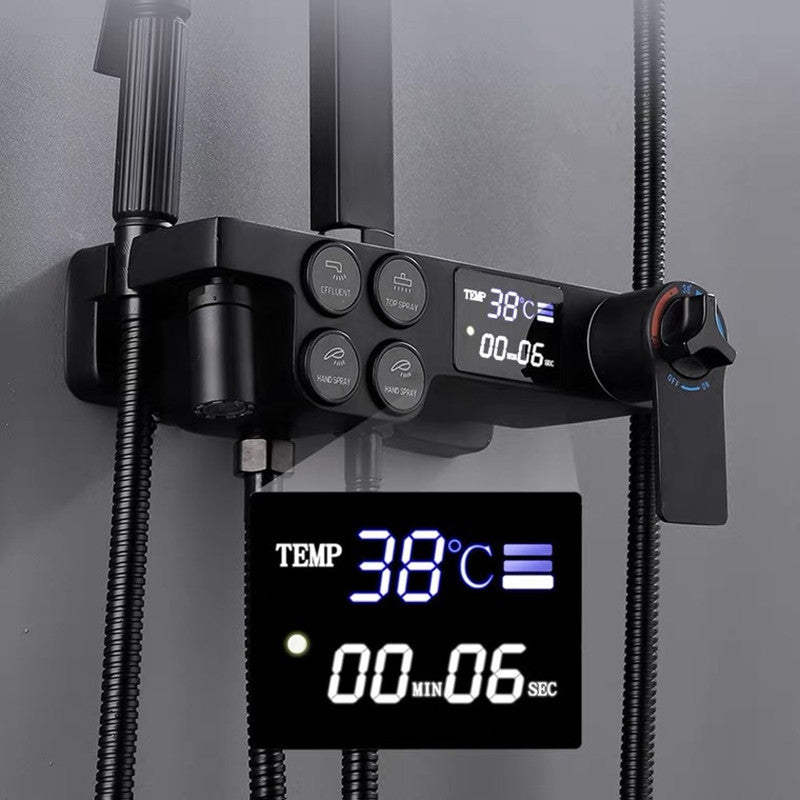 All-copper Wall-mounted Constant Temperature Digital Display Bathroom