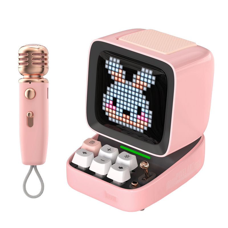 Mini haut-parleur vintage portable Pixel