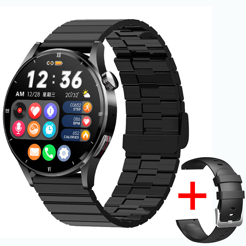 Bluetooth HD Call Answering And Dialing Call Body Temperature Heart Rate Smart Watch