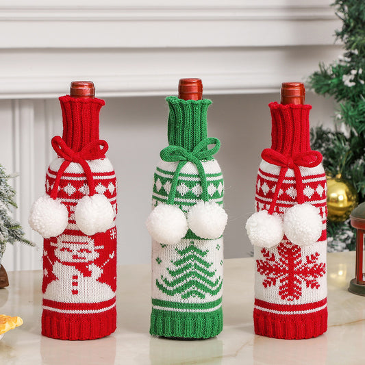 Home Fashion Christmas Bottle Holder