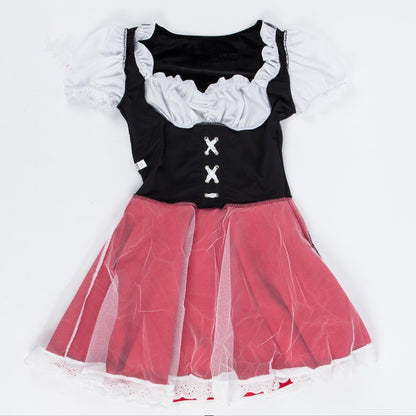 Uniforme de jeu européen et américain 9 taille Petit Chaperon rouge Costume de jeu de rôle de fête d'Halloween