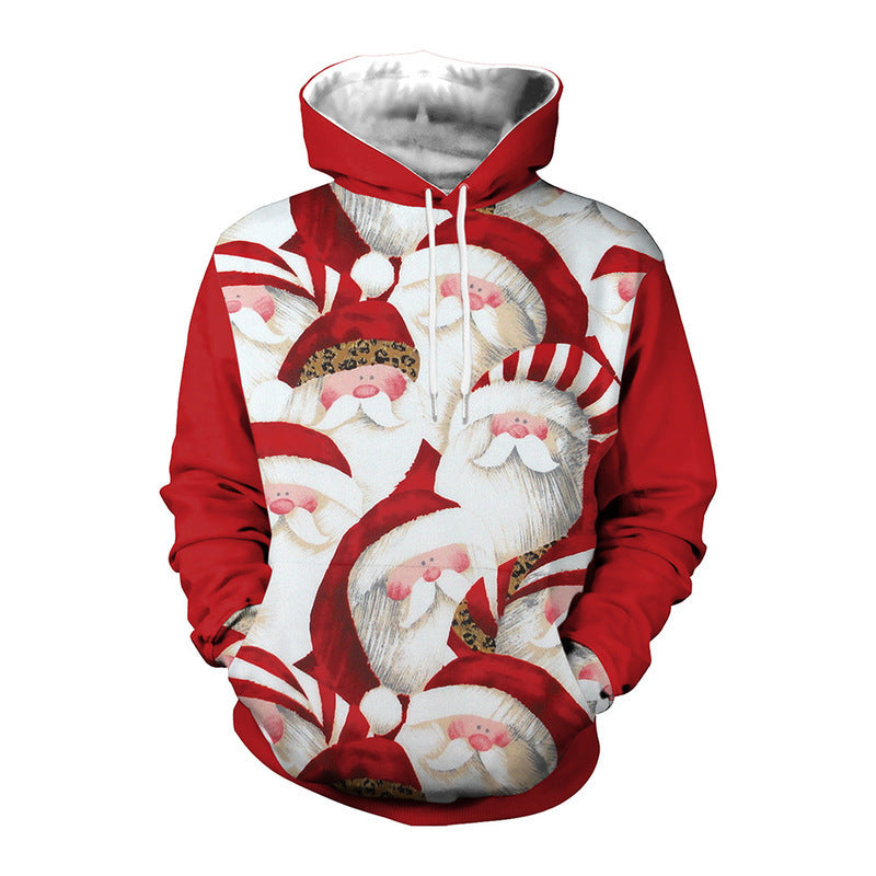 Santa Halloween Christmas Couple Hooded Sweater