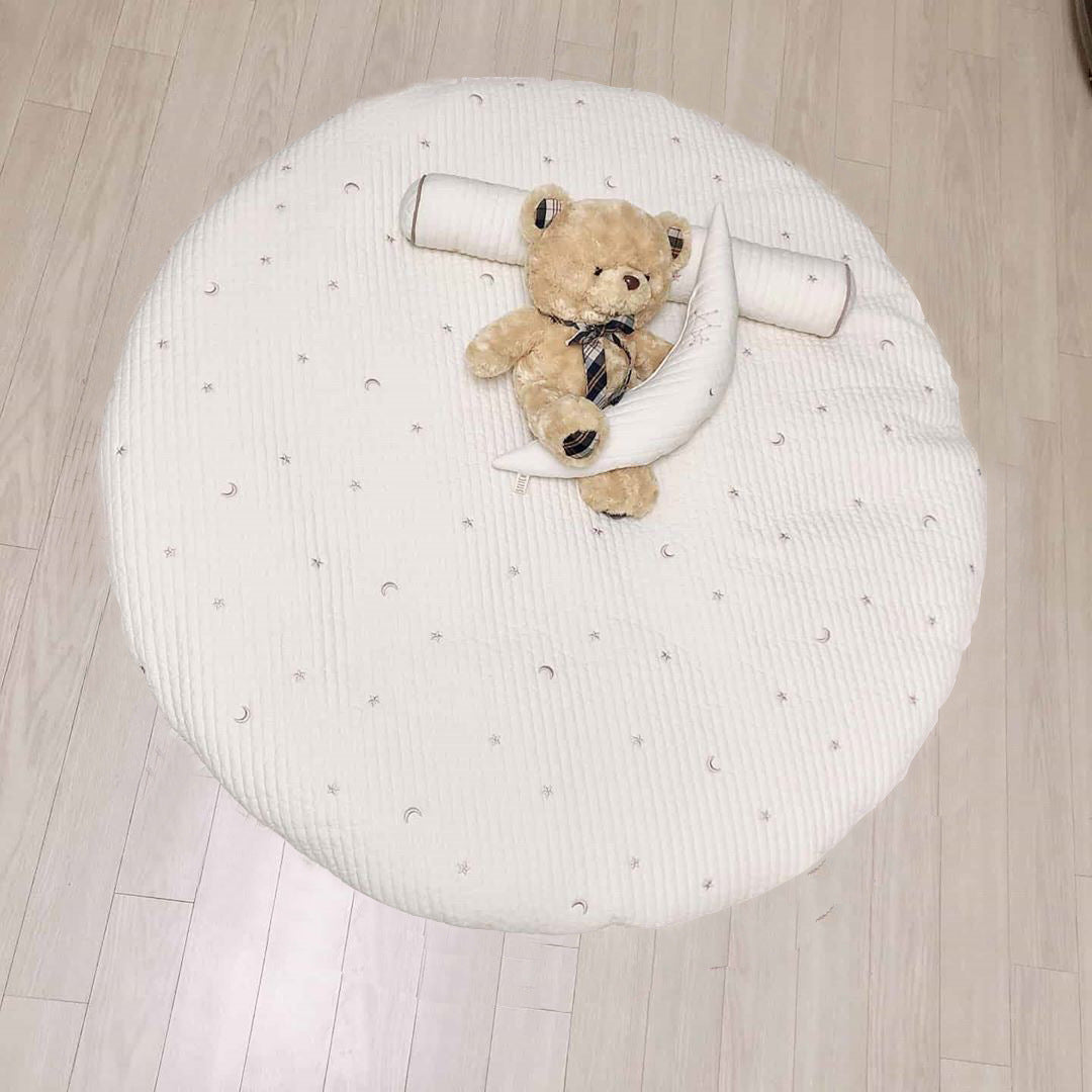 Tapis de jeu brodé épaissi, coussin de chambre d'enfant