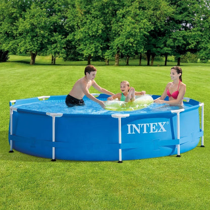 Piscina inflable con soporte, redonda para nadar en casa