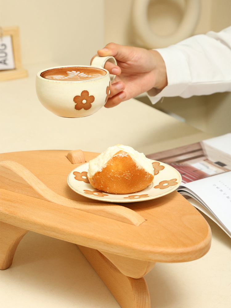 Étagère de Table en bois personnalisée, tasse de parfum, produits de soins de la peau, support de rangement en bois, présentoir en bois massif pour la maison