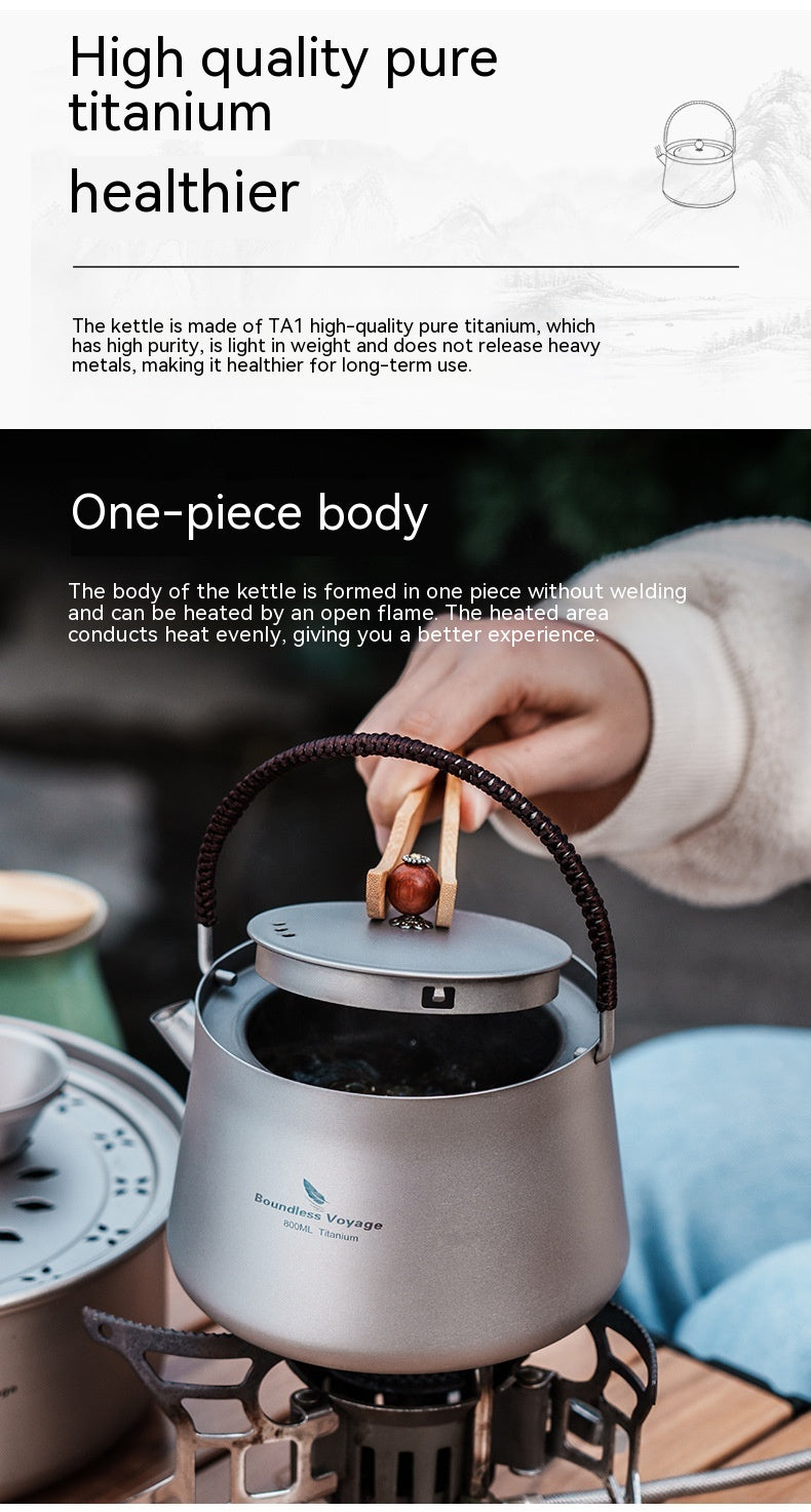 Outdoor Camping Travel Portable Kettle For Tea Making