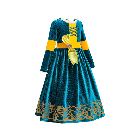 Girls Dress Brave Legend Princess Melinda Dress In The Same Style Halloween Cosplay Performance Dress