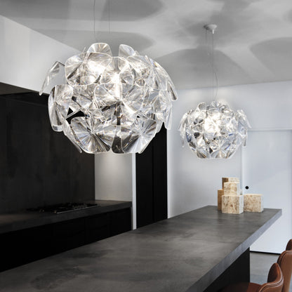 Lustre pomme de salon en acrylique LED