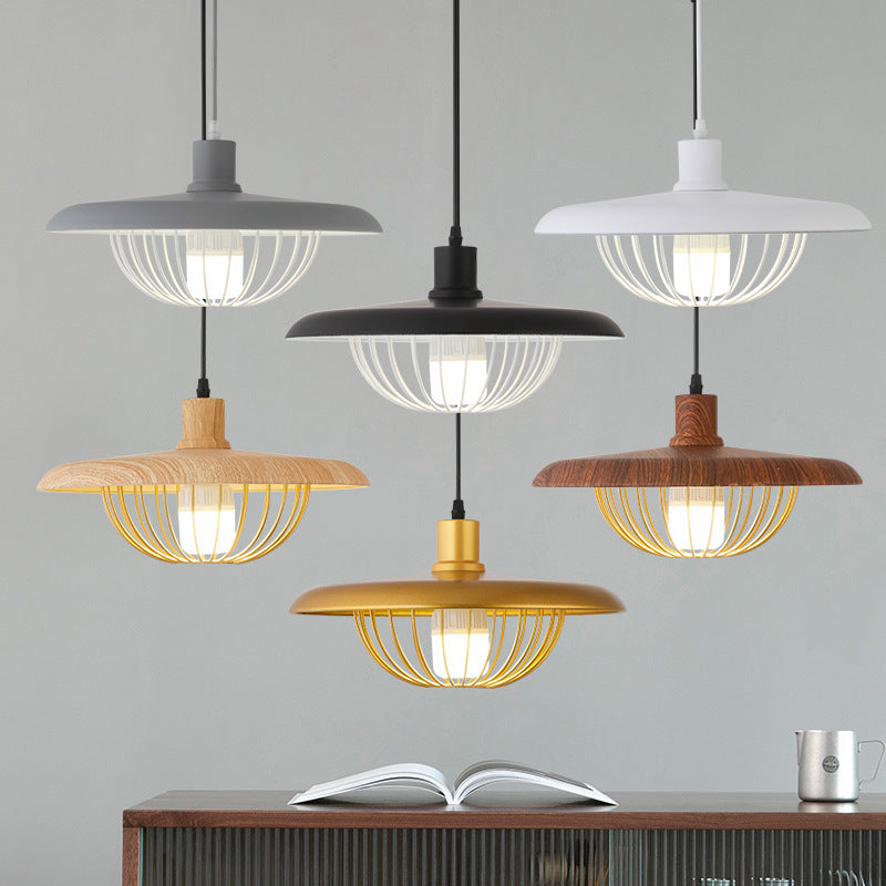 Simple Creative Macaron Led Flying Saucer Chandelier