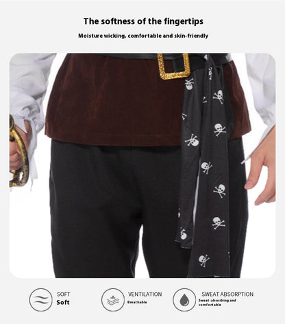 Vêtements de cosplay pour hommes Vêtements d'Halloween Pirates des Caraïbes